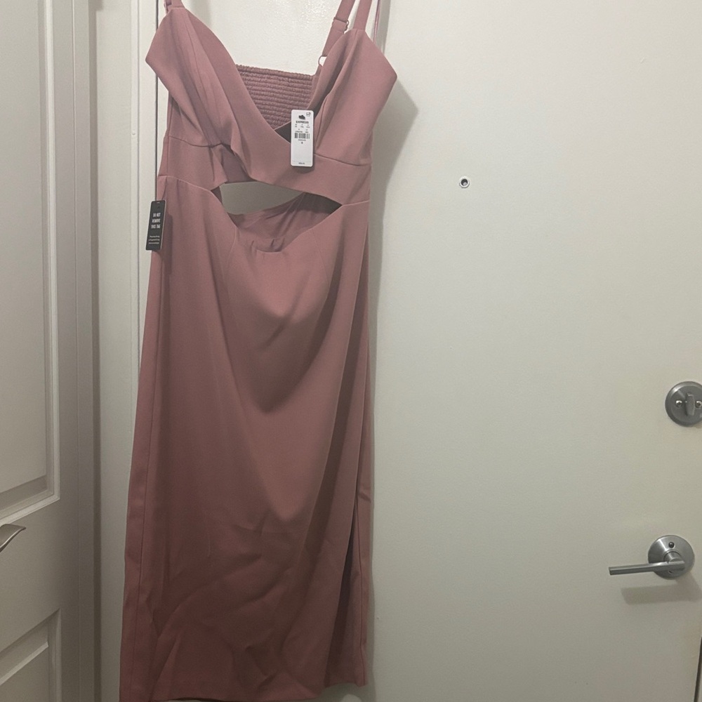 Express Mauve Backless Dress